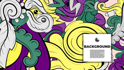 Beautifully designed colorful abstract vector background featuring fractal shapes, perfect for poster, banner, and fabric print applications.