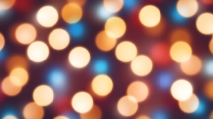 Obraz premium shimmering festive bokeh lights blending warm gold and cool blue hues for elegant decorative use