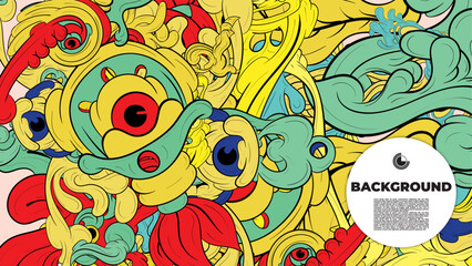 Dynamic vector wallpaper with colorful fractal patterns and layouts, perfect for your poster, banner, and fabric print needs.