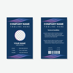 corporate identity card minimalistic