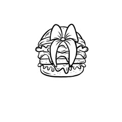 burger illustration image