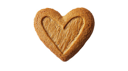 heart shaped cookies isolated on white background 