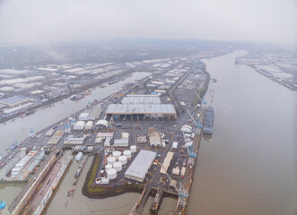 A city with a river running through it