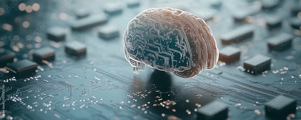 Poster ideas and innovation in artificial intelligence, developing new technological solutions, inventions,