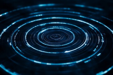 Abstract Digital Circles Technology Background