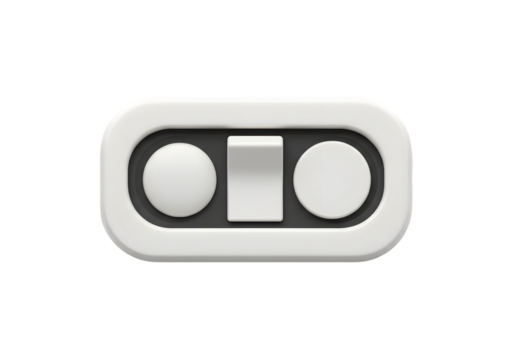 Stylish Minimalist Toggle Switch Design for Modern User Interface and Digital Applications
