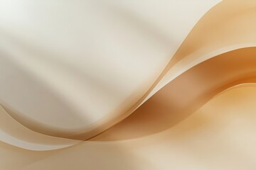 Abstract Flow of Warm Tones: A captivating visual of flowing, undulating curves in shades of warm beige and gold creates a sense of elegance, movement, and modern artistry.