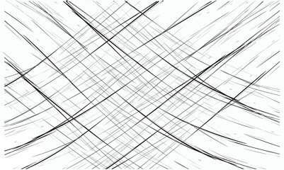 Black and white cross hatch seamless texture. Diagonal line repeating pattern surface. Rough sackcloth fabric background. Crosshatch linen canvas burlap overlay wallpaper. Vector textile backdrop.eps