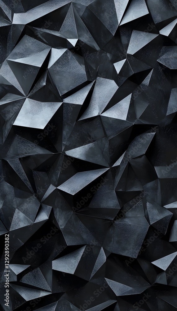 Poster abstract background with sharp dark geometric shapes and patterns