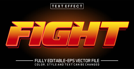 Fight font Text effect editable © zika_studio