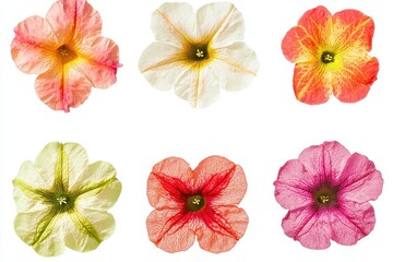 Petunia blossoms separated with included clipping path VOL 1