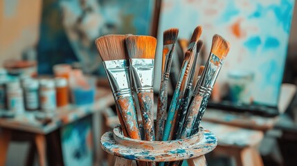 Fototapeta premium Professional painting and decoration equipment