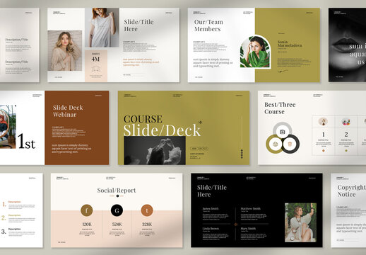 Course Slide Deck Presentation Template