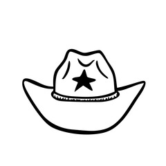 cowboy hat vector illustration
