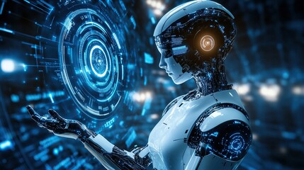 Artificial intelligence and future technologies. Mixed media