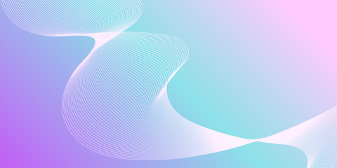  flowing lines. Digital future technology concept. vector illustration. Minimalist  background, pastel colorful gradations lines effect style geometric, abstract background 