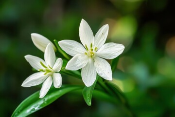 Obraz premium Snowdrops and early wildflowers bloom in the garden and forest Botanical photography
