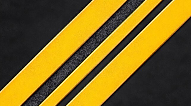 bold yellow stripes on black background for graphic design - Powered by Adobe