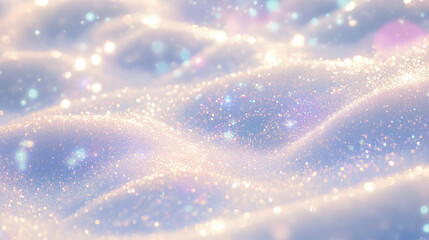 Sparkling Snow Texture - Abstract Dreamy Winter Wonderland with Soft Glow