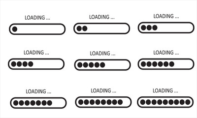 Different loading icon set