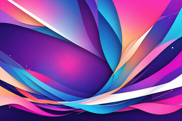 Obraz premium Colorful Flowing Lines, Dynamic Wave Pattern