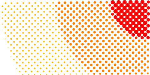 Abstract halftone effect background vector design. Abstract circle gradation.