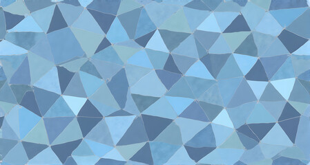 Obraz premium Abstract Blue Geometric Mosaic Background