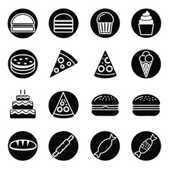 Minimalist Glyph Food Icons Pack