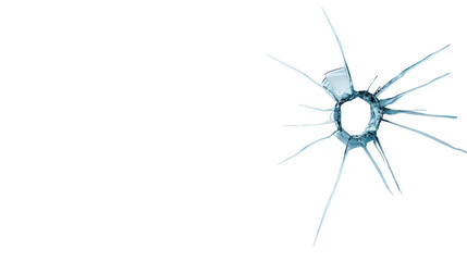 Obraz premium Shattered glass window on a black background, study in contrast and texture