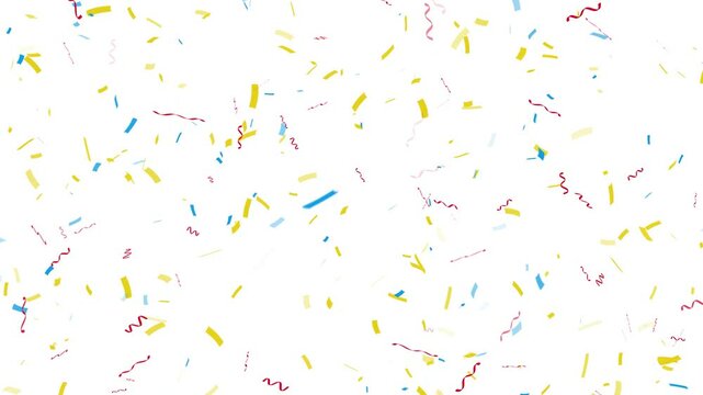 3D animation of exploding confetti. Colorful Isolated Confetti party popper Explosion confetti Blast Realistic,
Multicolor Confetti Explosion, explosion de confettis dor&eacute;s qui montent sur les c&ocirc;t&eacute;s.