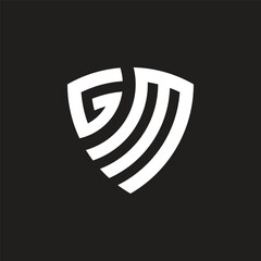GM letter logo creative design with vector graphic, GM unique design