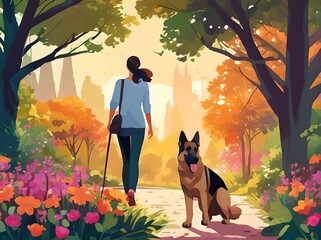Paseando al perro