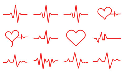 heartbeat line, heart rate monitor, ekg pulse trace