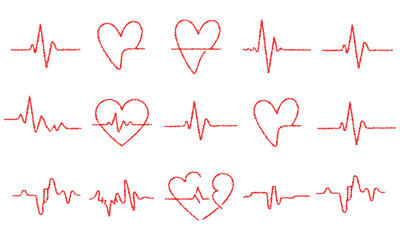 heartbeat line, heart rate monitor, ekg pulse trace