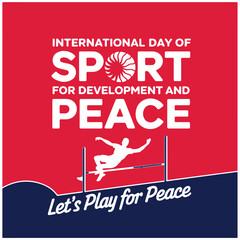 Obraz premium International Day of Sport for Development and Peace flyer poster image 24.eps