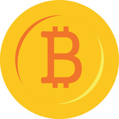 Creative illustration of 3d golden bitcoin coin isolated on background. Art design digital currency, cryptocurrency. Stock market electronic money. Blockchain, ico, fintech net banking element