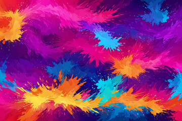 Abstract Explosion, Vibrant Splatter Texture
