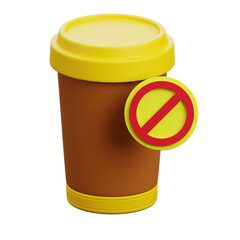 No Drink 3d icon