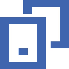 Dual phone call icon logo