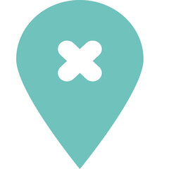 Obraz premium Pin Fill Sharp Close marker