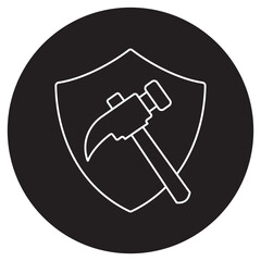 Durability Icon, Built to Last Unmatched Durability for Long-Term Use, Strengt Reliability Designed for Maximum Durability, vector