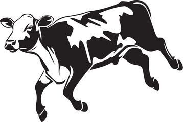 Bounding Bovine: The Lively Leap of a Cow
