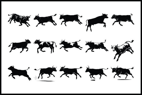 Bounding Bovine: The Lively Leap of a Cow
