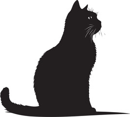 Black Cat Silhouette Collection &ndash; Elegant Feline 
