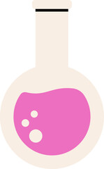 Science and Research Element Flask with Liquid Icon