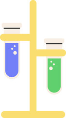 Science and Research Element Test Tubes on Stand Icon