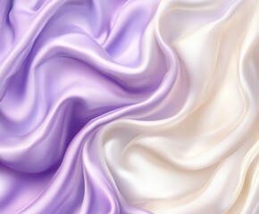 Obraz premium Soft Silk Fabric: Elegant flowing fabric with a luxurious sheen, with beautiful silk folds in a vibrant gradient from light to dark, creating a visual delight. 