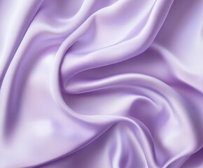 Obraz premium Lush Lilac Silk: A close-up shot of flowing, soft lilac silk, capturing its delicate textures, gentle folds, and shimmering, luxurious appearance.