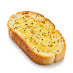 garlic bread isolated on white background