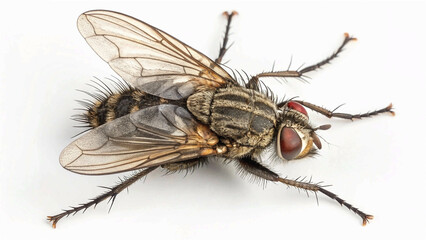 Fototapeta premium Dirty Common housefly viewed from up high, Musca domestica